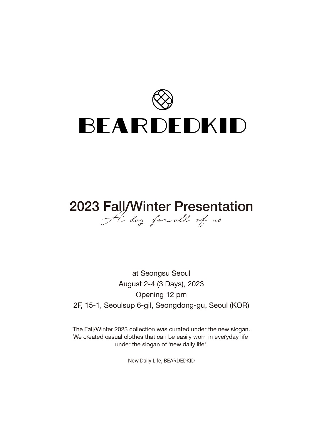 2023 Fall/Winter Presentation