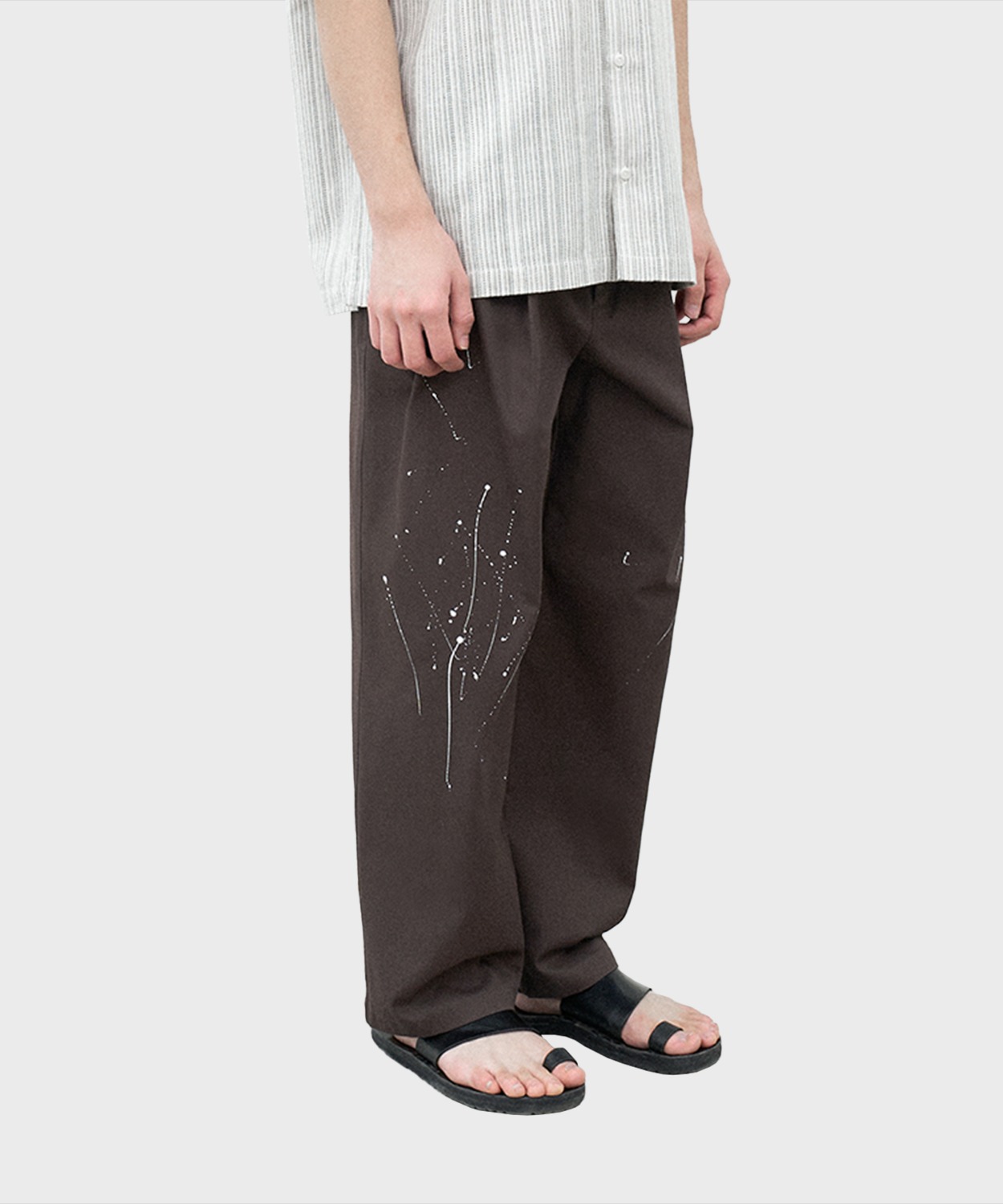 Paint Chino Silhouette Pants_Brown