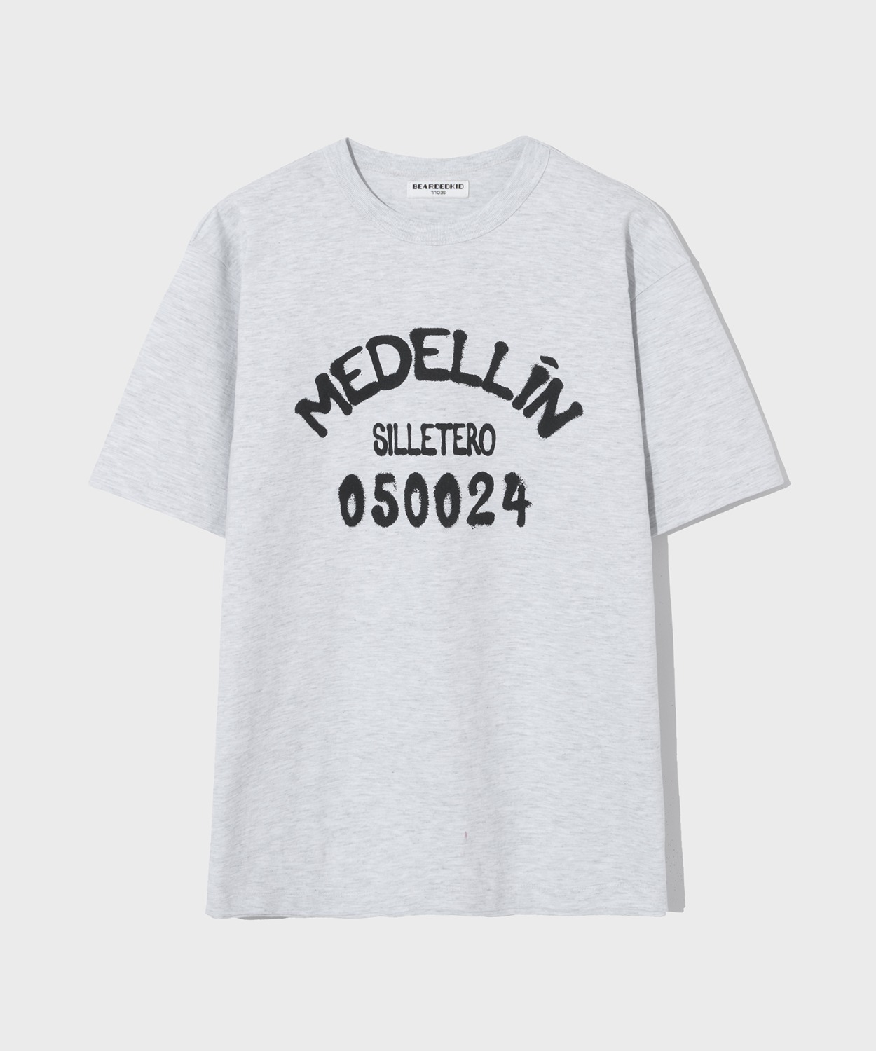 Medellin Half Sleeve T-shirt_Ash Grey